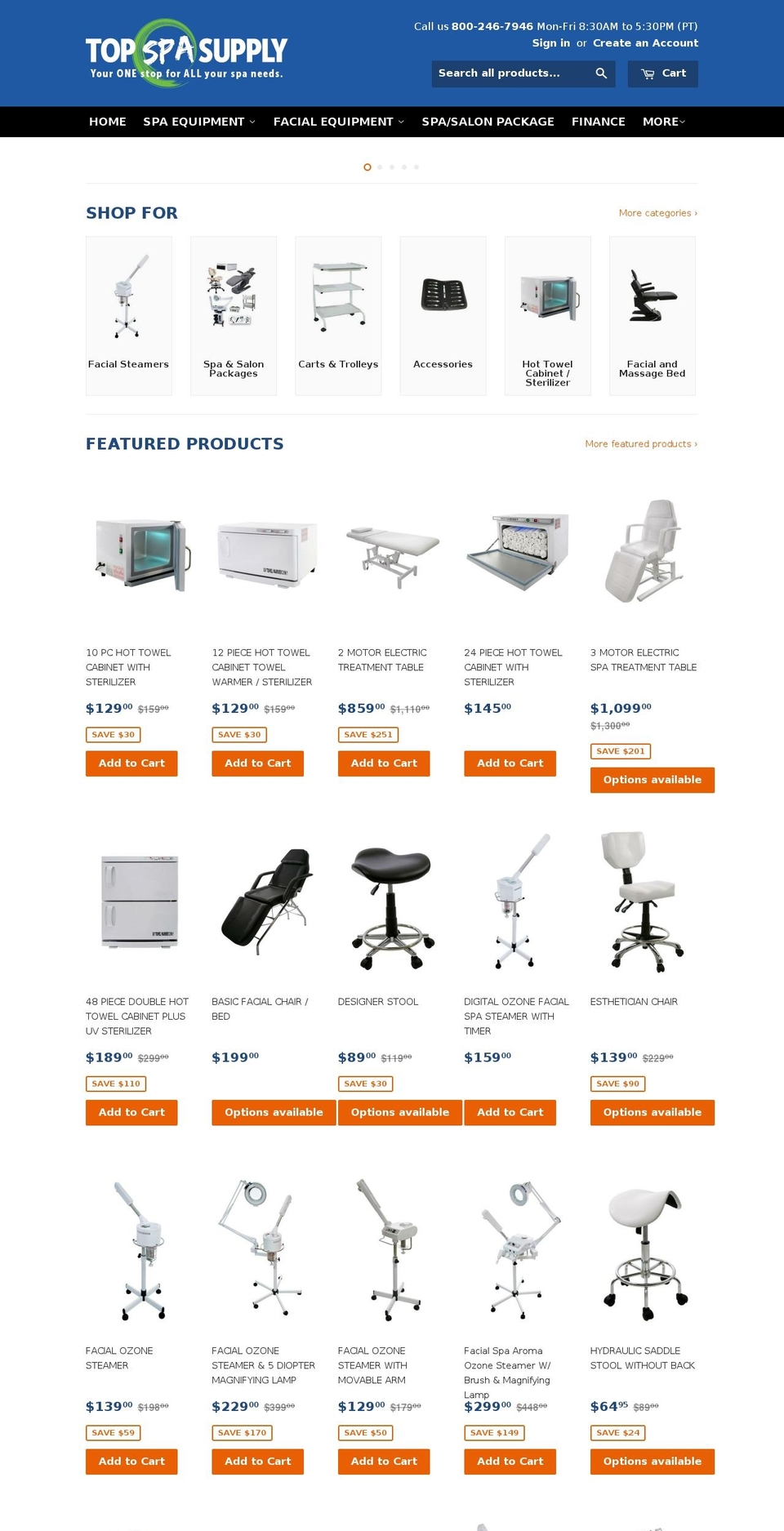 modifiedspa.com shopify website screenshot