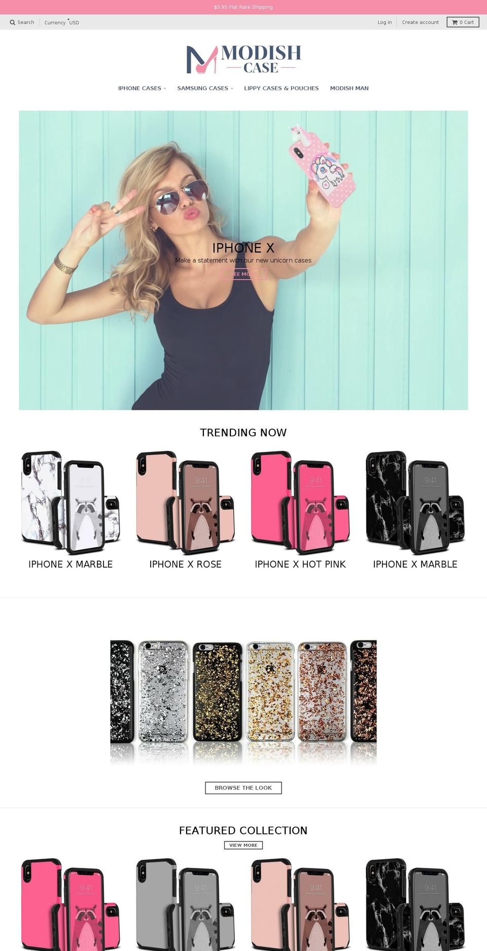modishcase.com — Shopify storefront screenshot