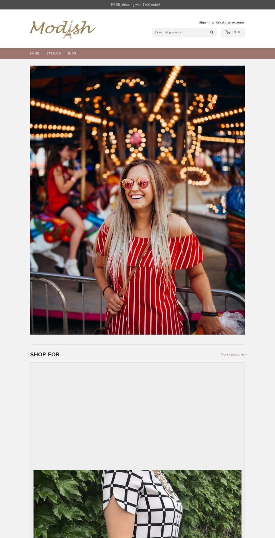 modishdecorah.com shopify website screenshot