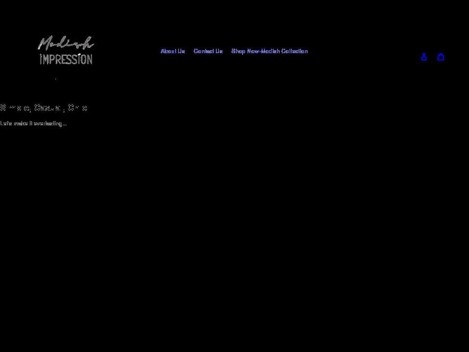 modishden.com shopify website screenshot