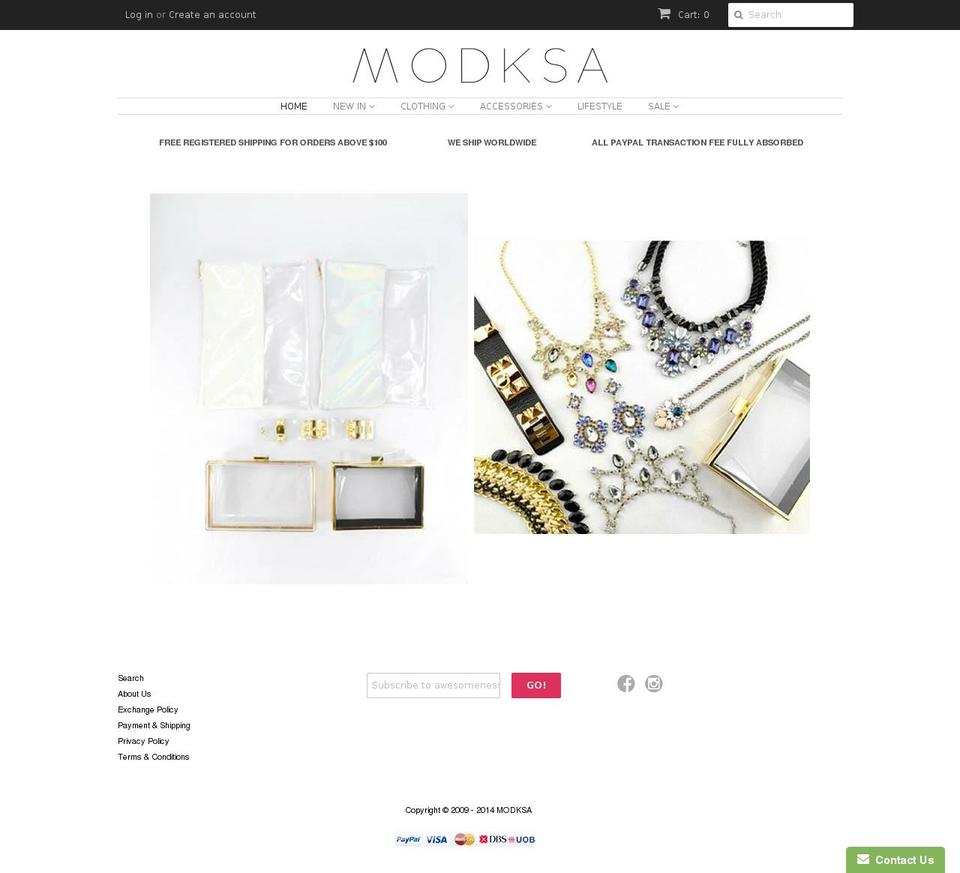 modksa.com — Shopify storefront screenshot