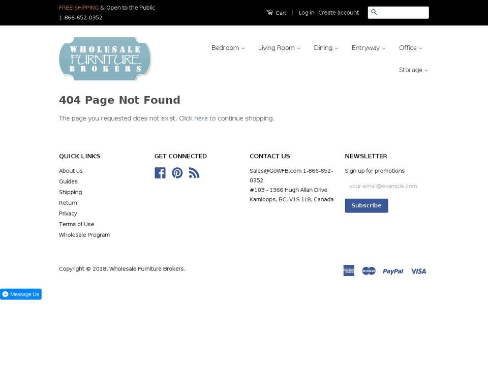 modloftfurniture.com — Shopify storefront screenshot