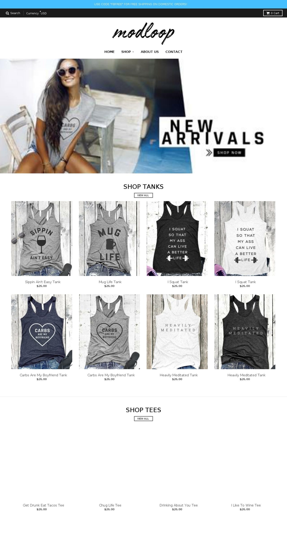 modloopshop.com — Shopify storefront screenshot
