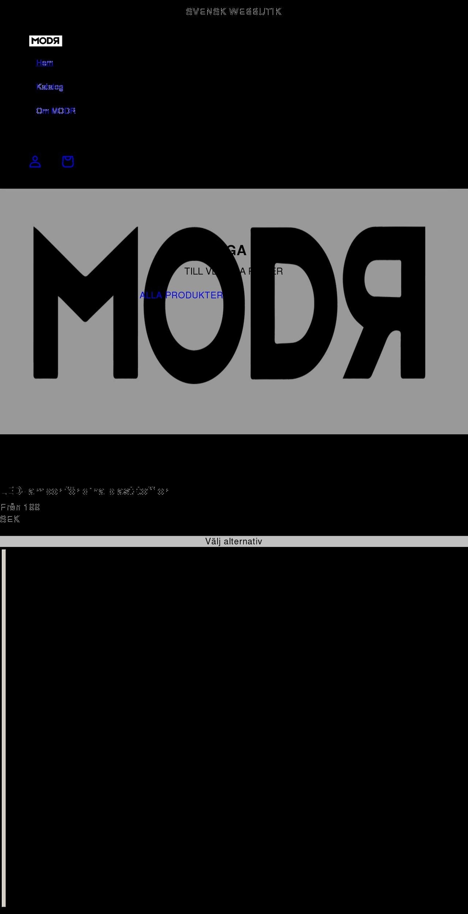 modr.se shopify website screenshot