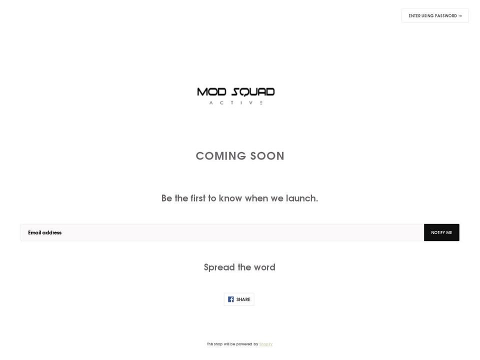 modsquadonline.com — Shopify storefront screenshot