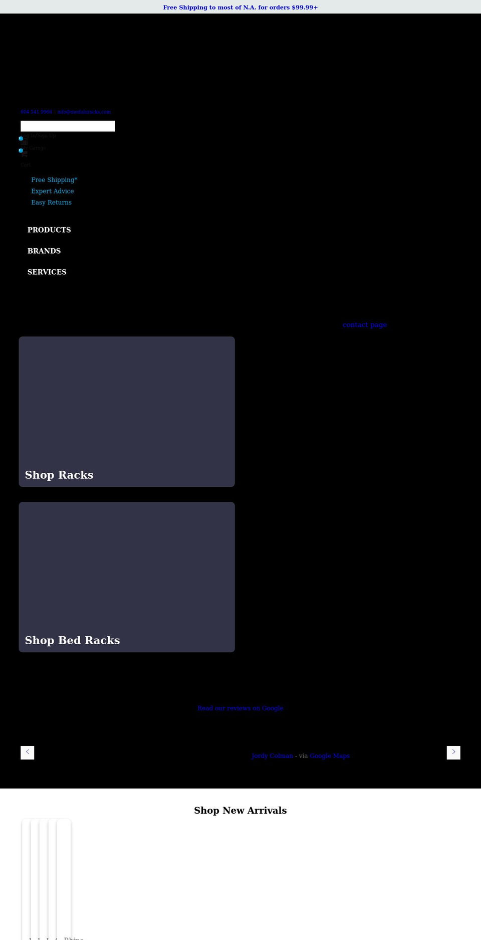 modularacks.com shopify website screenshot