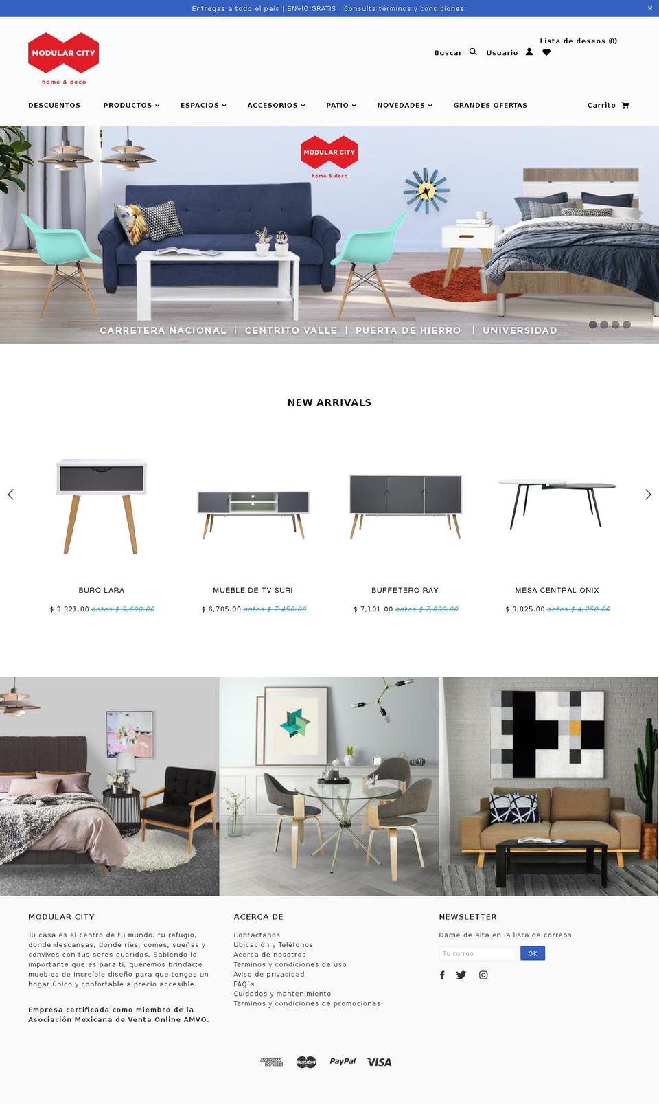 modularcity.mx shopify website screenshot