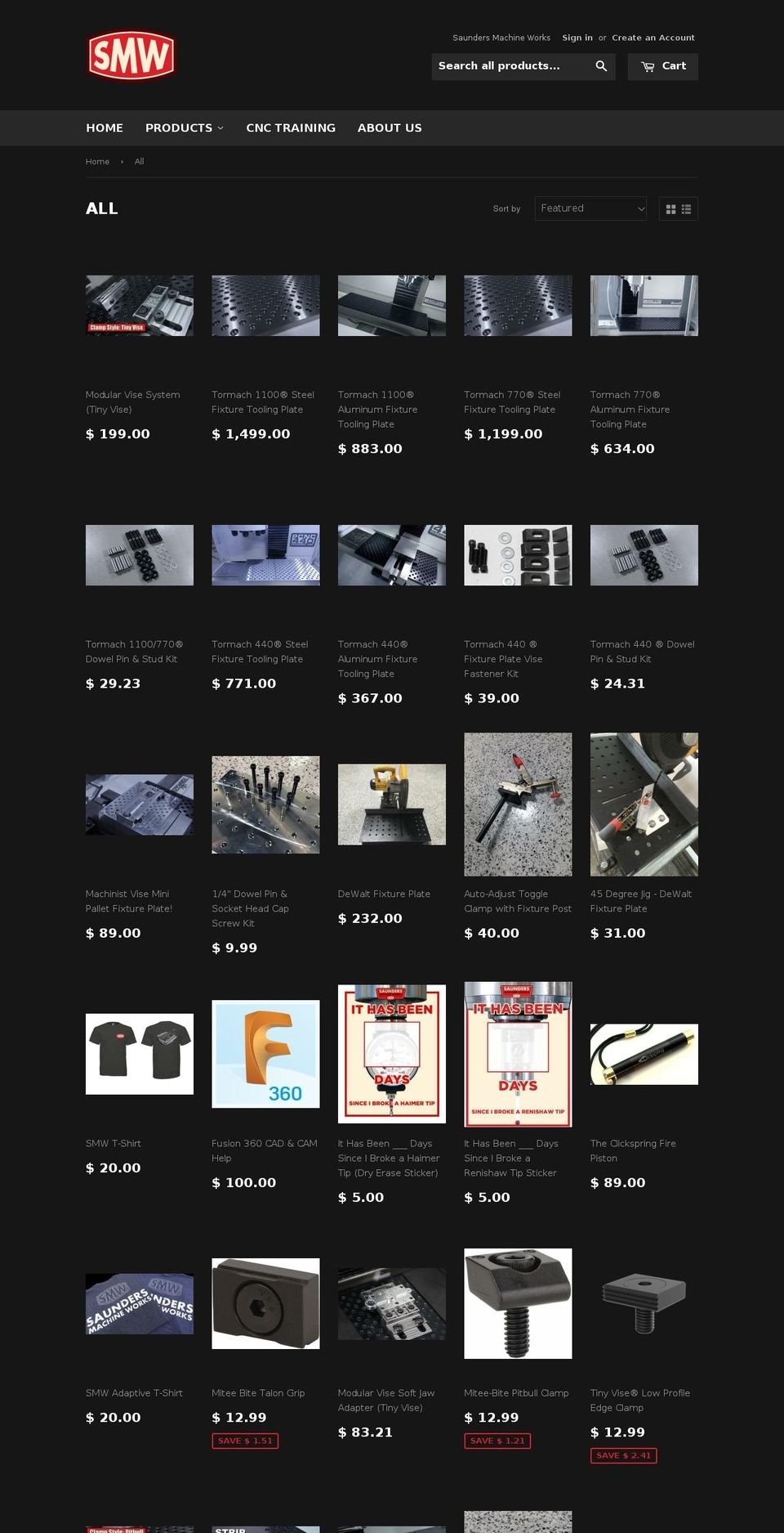 modularfixtureplates.com — Shopify storefront screenshot