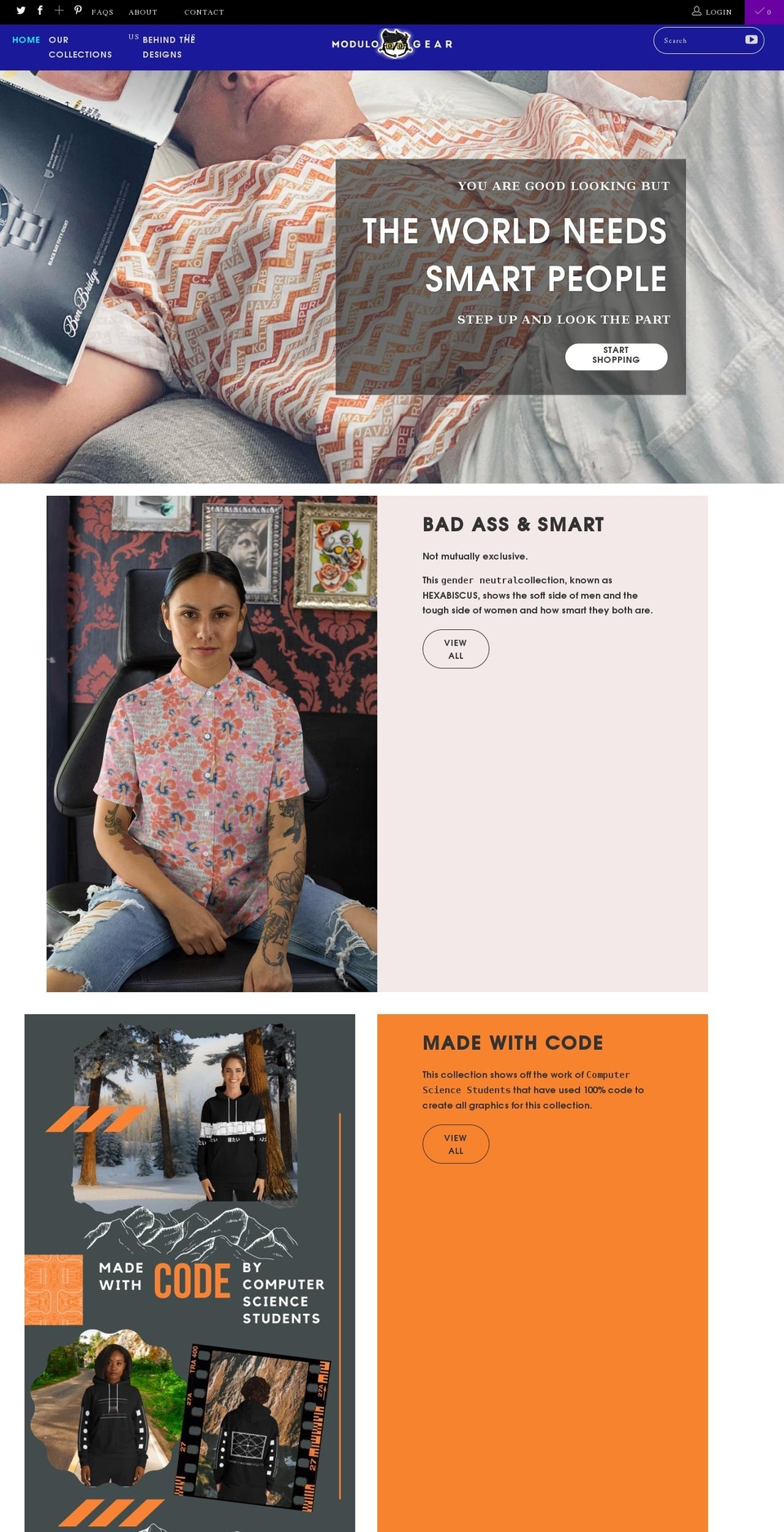 Turbu latest Shopify theme site example modulogear.com