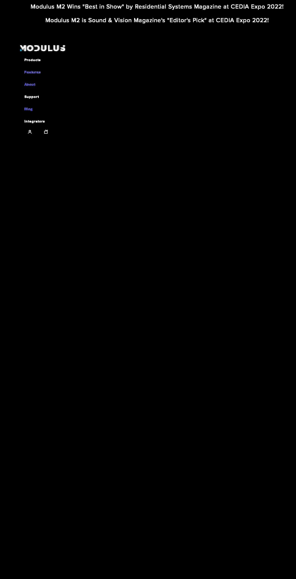 modulusmediasystems.com shopify website screenshot
