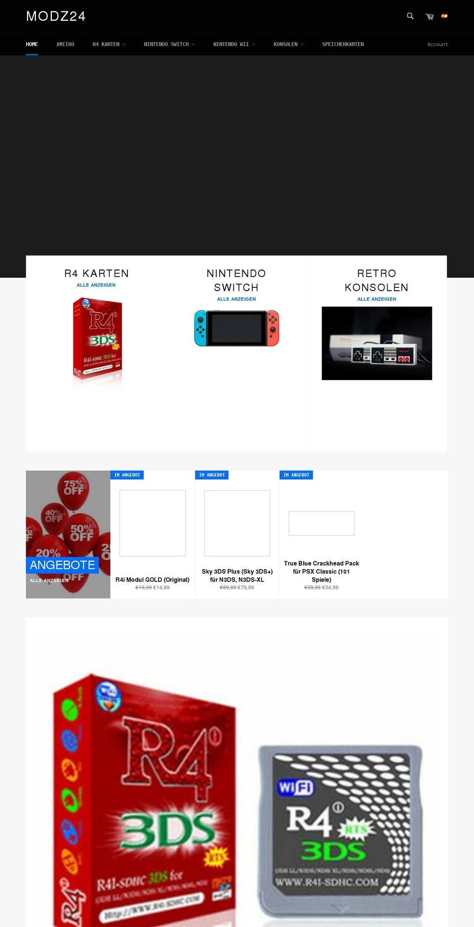 modz24.com shopify website screenshot