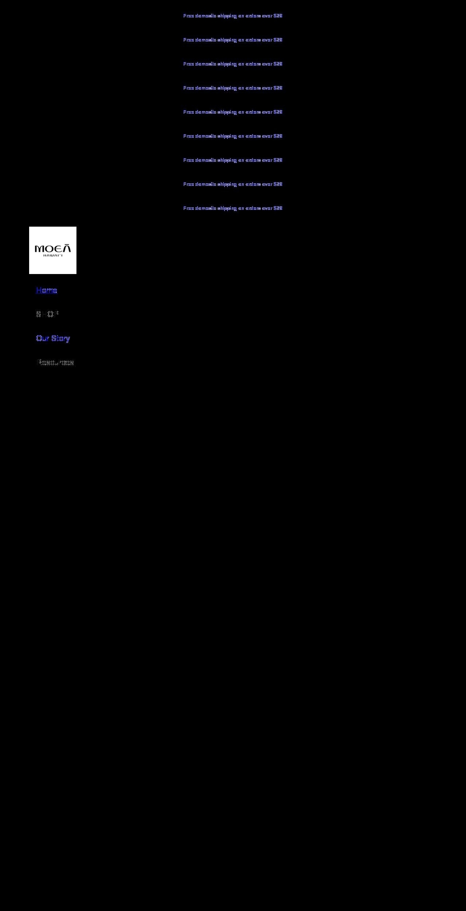 moeahawaii.com shopify website screenshot