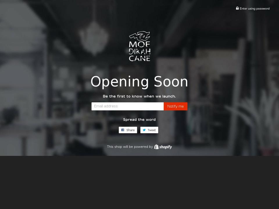 moedikahcane.com — Shopify storefront screenshot
