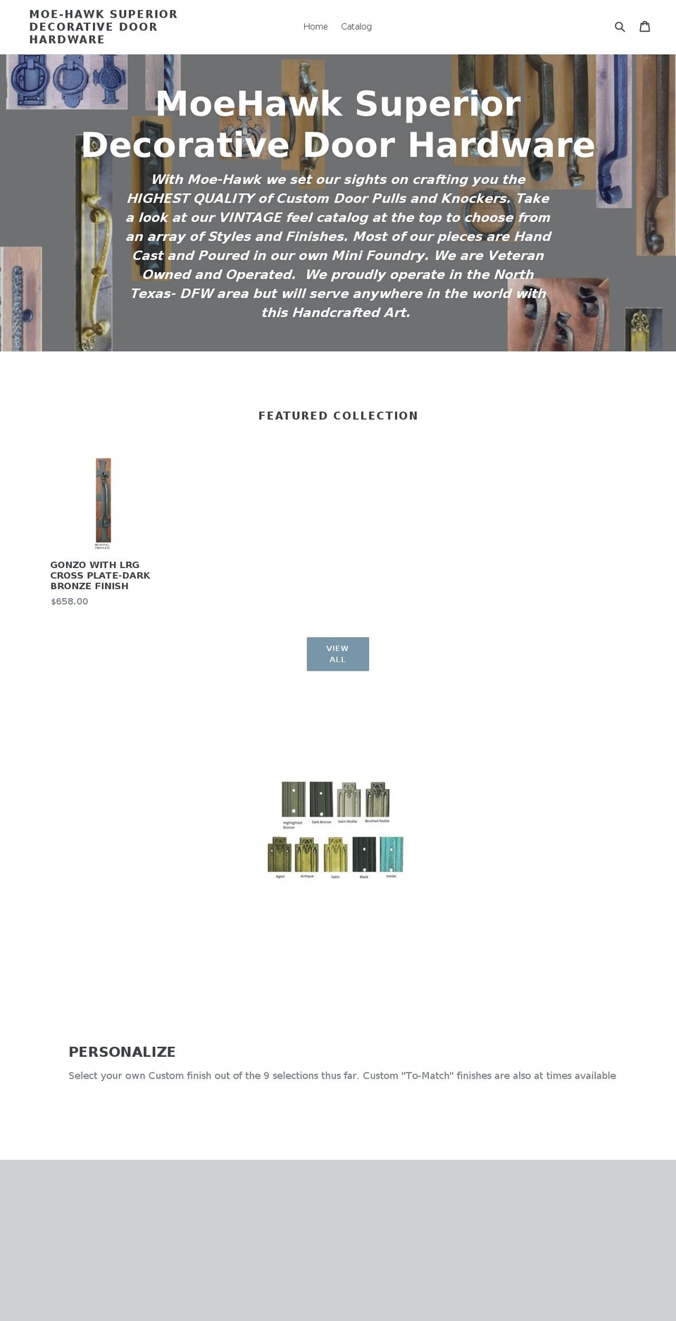 moehawksddh.com — Shopify storefront screenshot