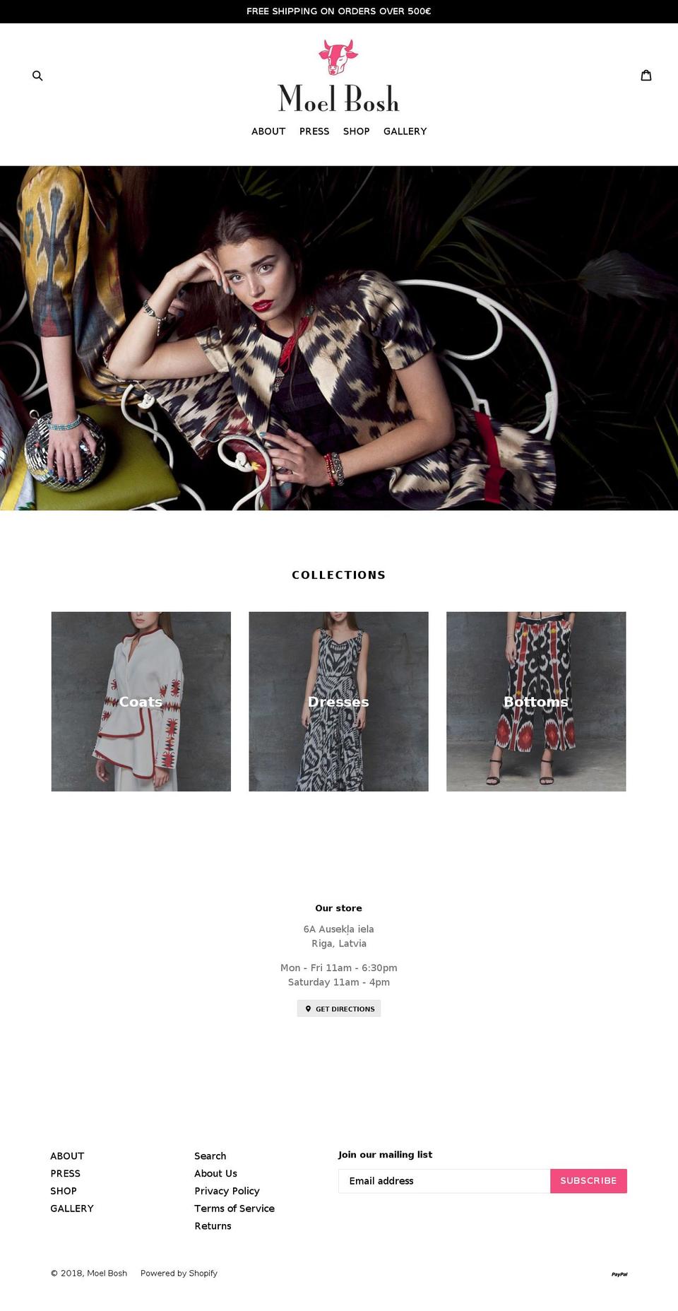 moelbosh.com — Shopify storefront screenshot