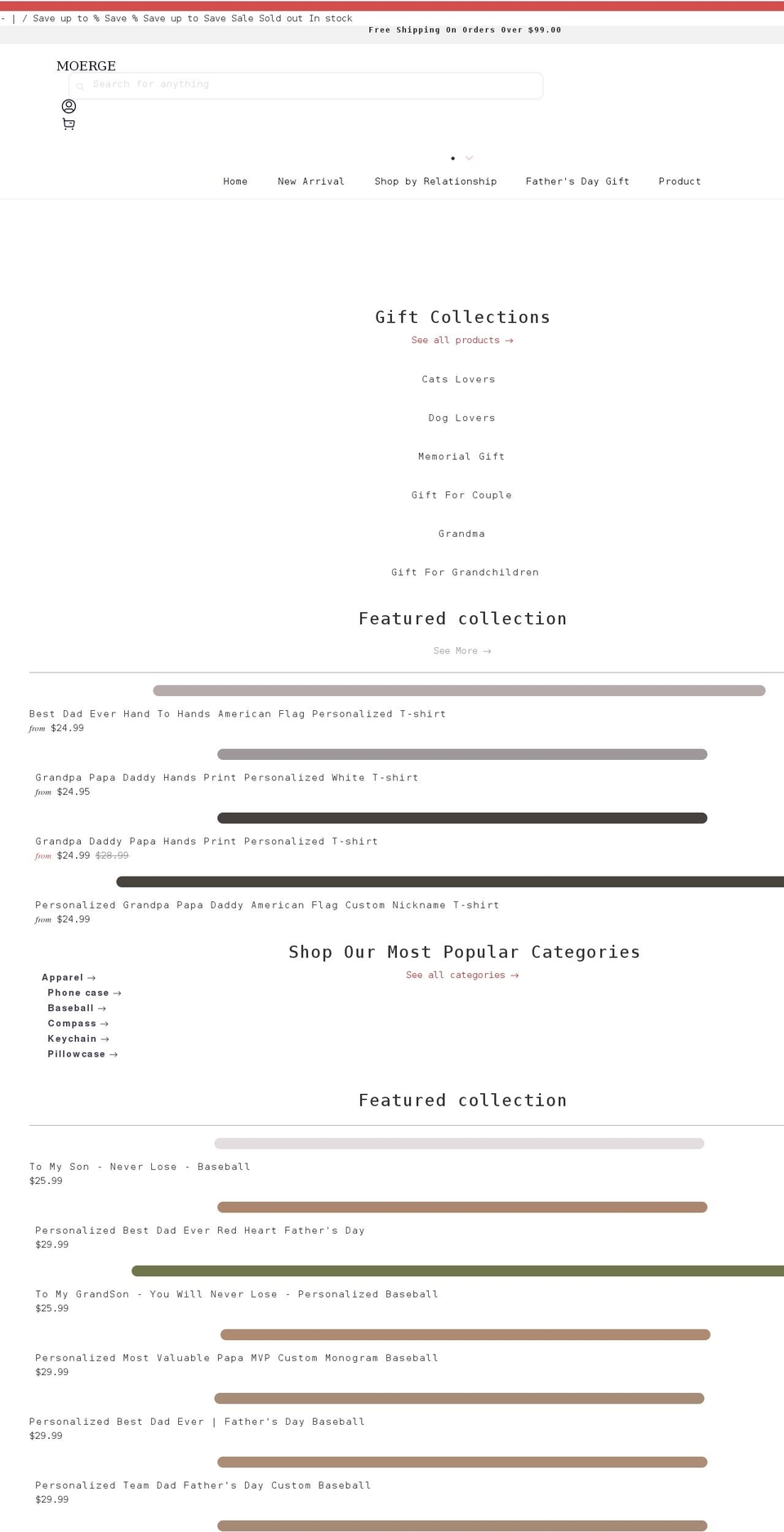 moerge.com shopify website screenshot