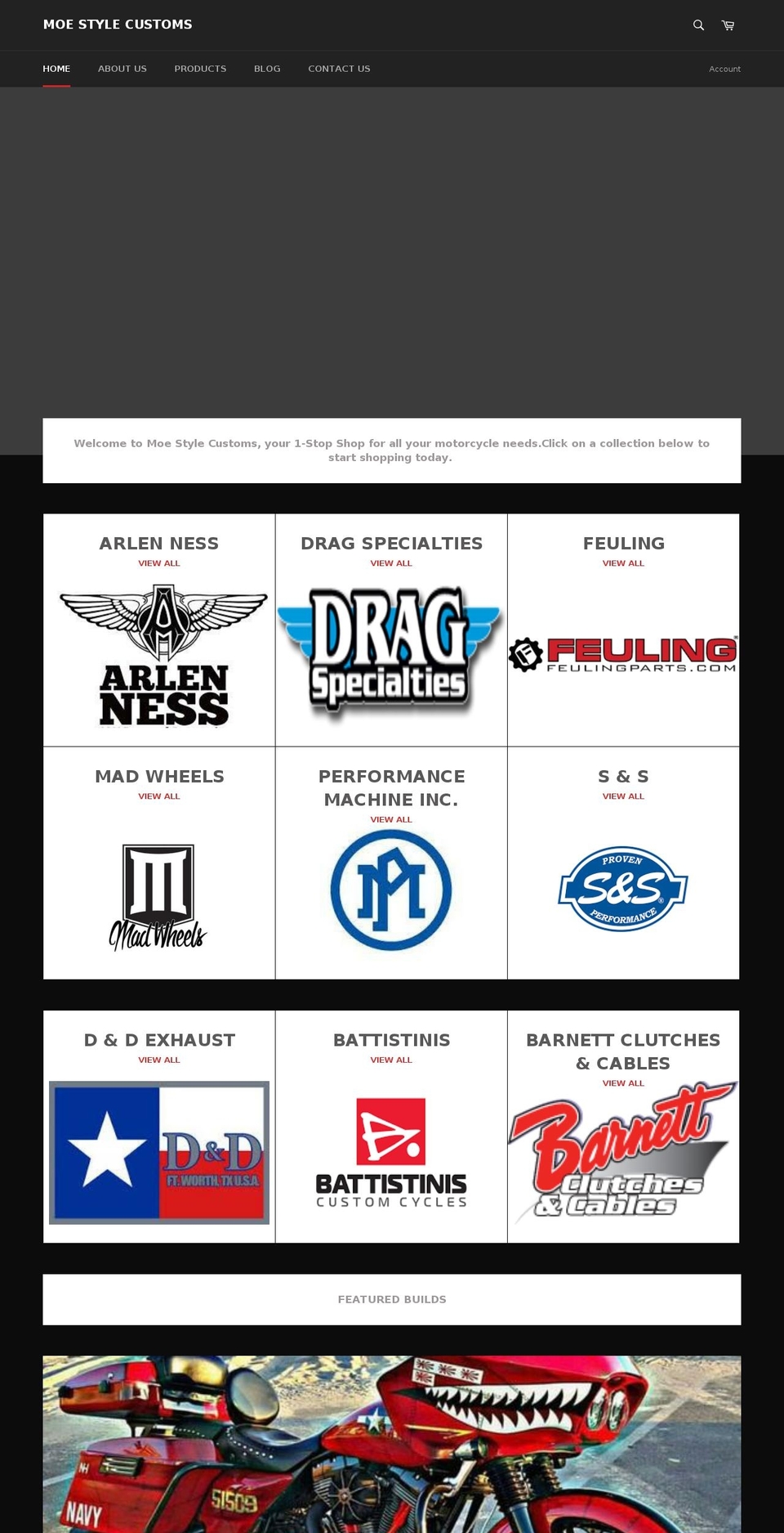 moestylecustoms.com — Shopify storefront screenshot