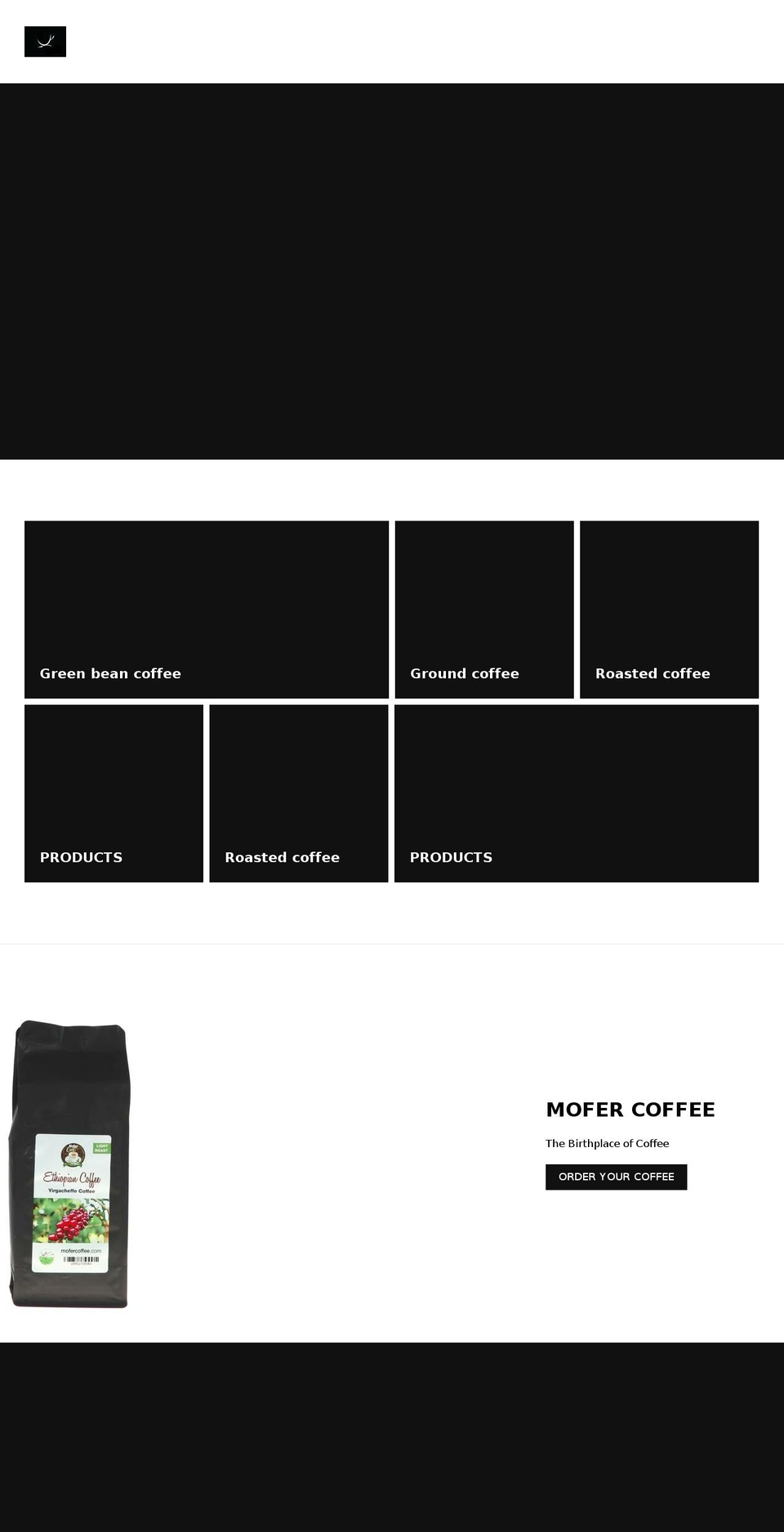 mofercoffee.com shopify website screenshot