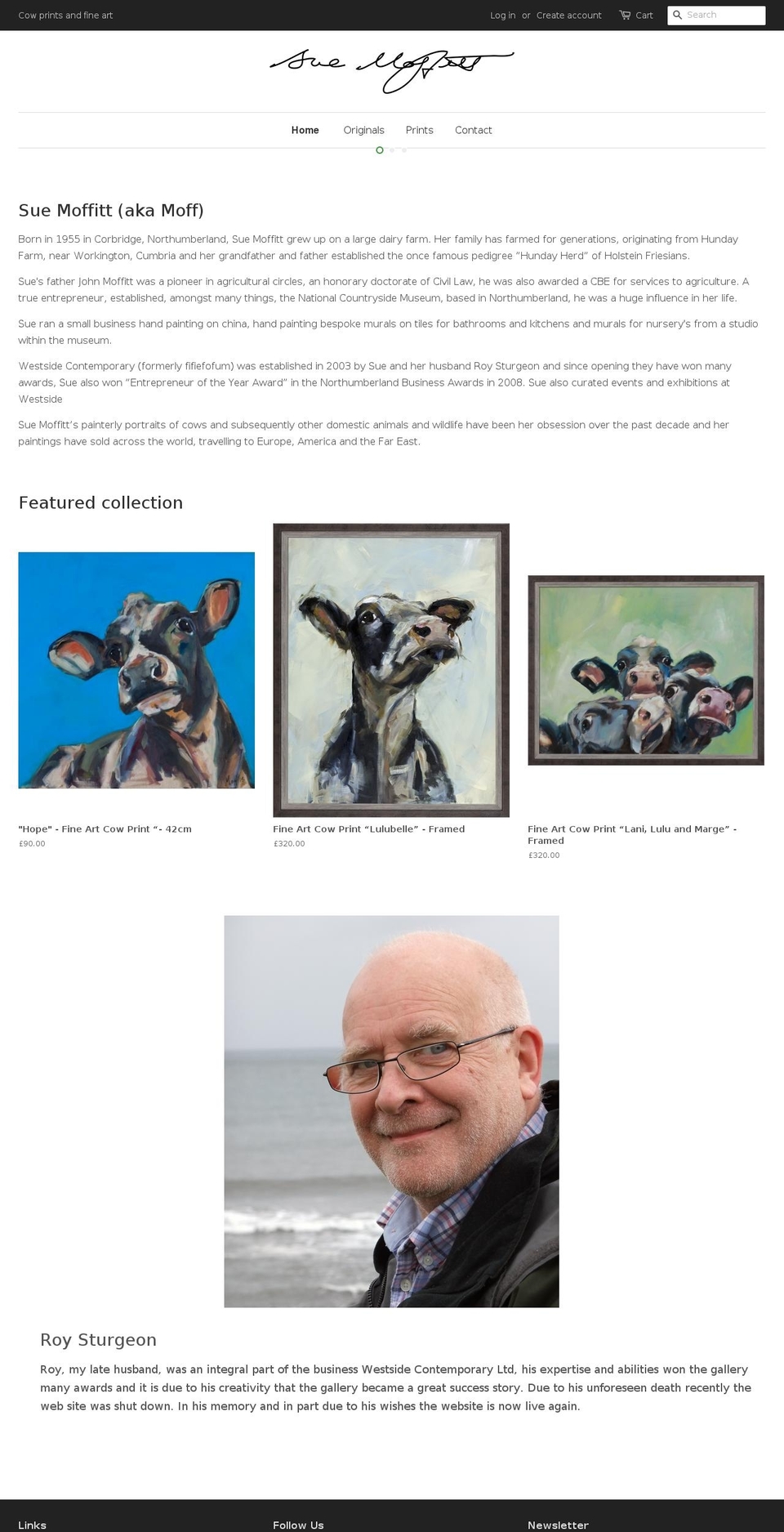 mofffineart.com shopify website screenshot