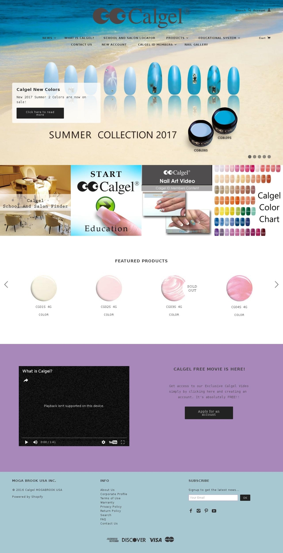 mogabrookusa.com shopify website screenshot