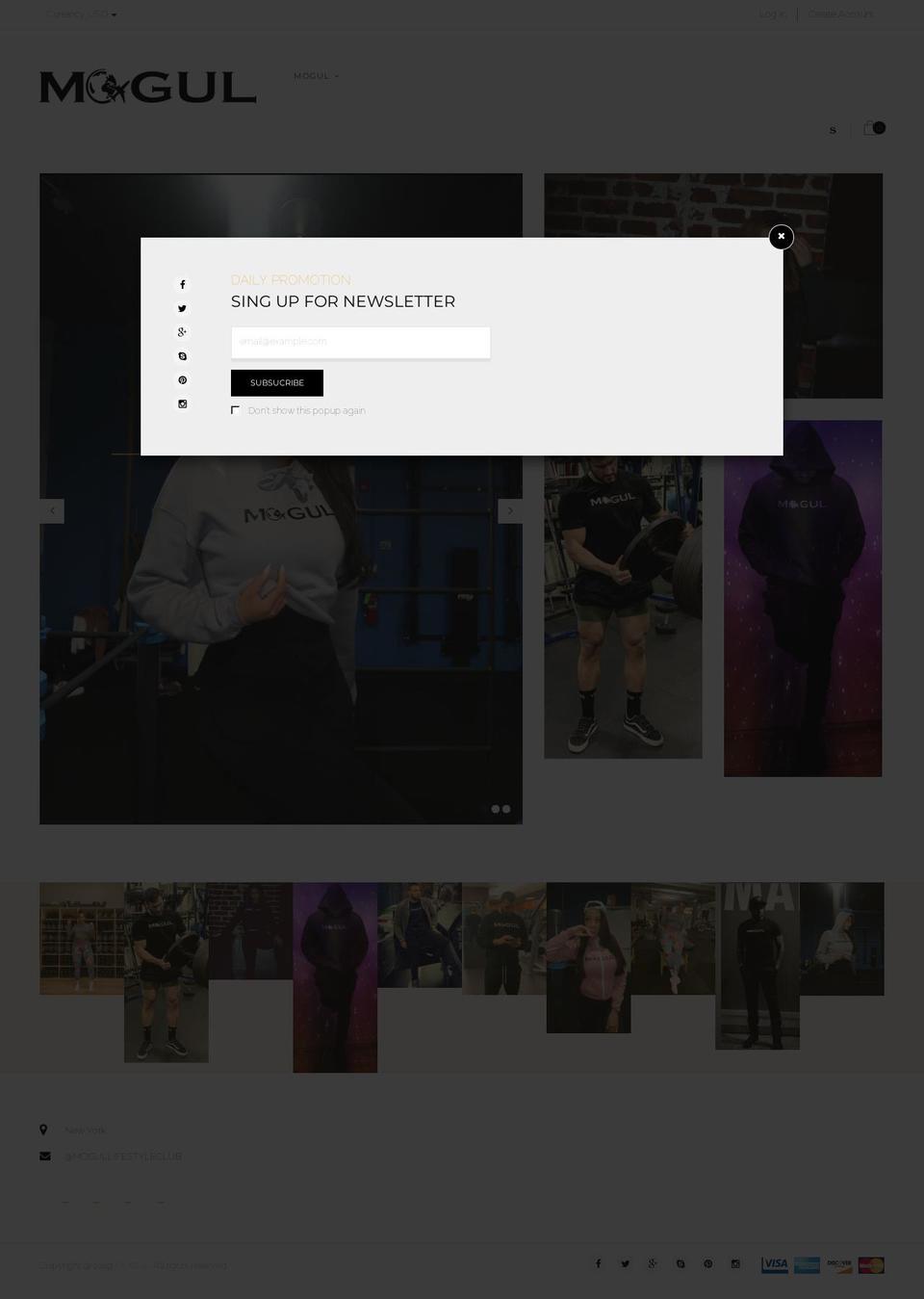 mogullifestyleclub.com — Shopify storefront screenshot
