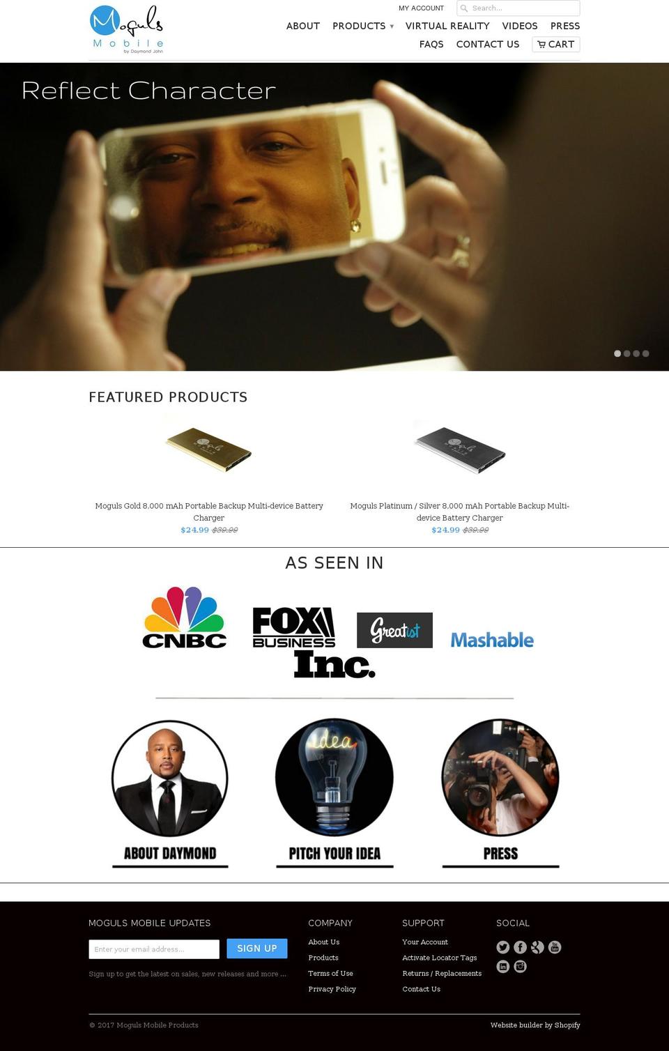 mogulproducts.com shopify website screenshot