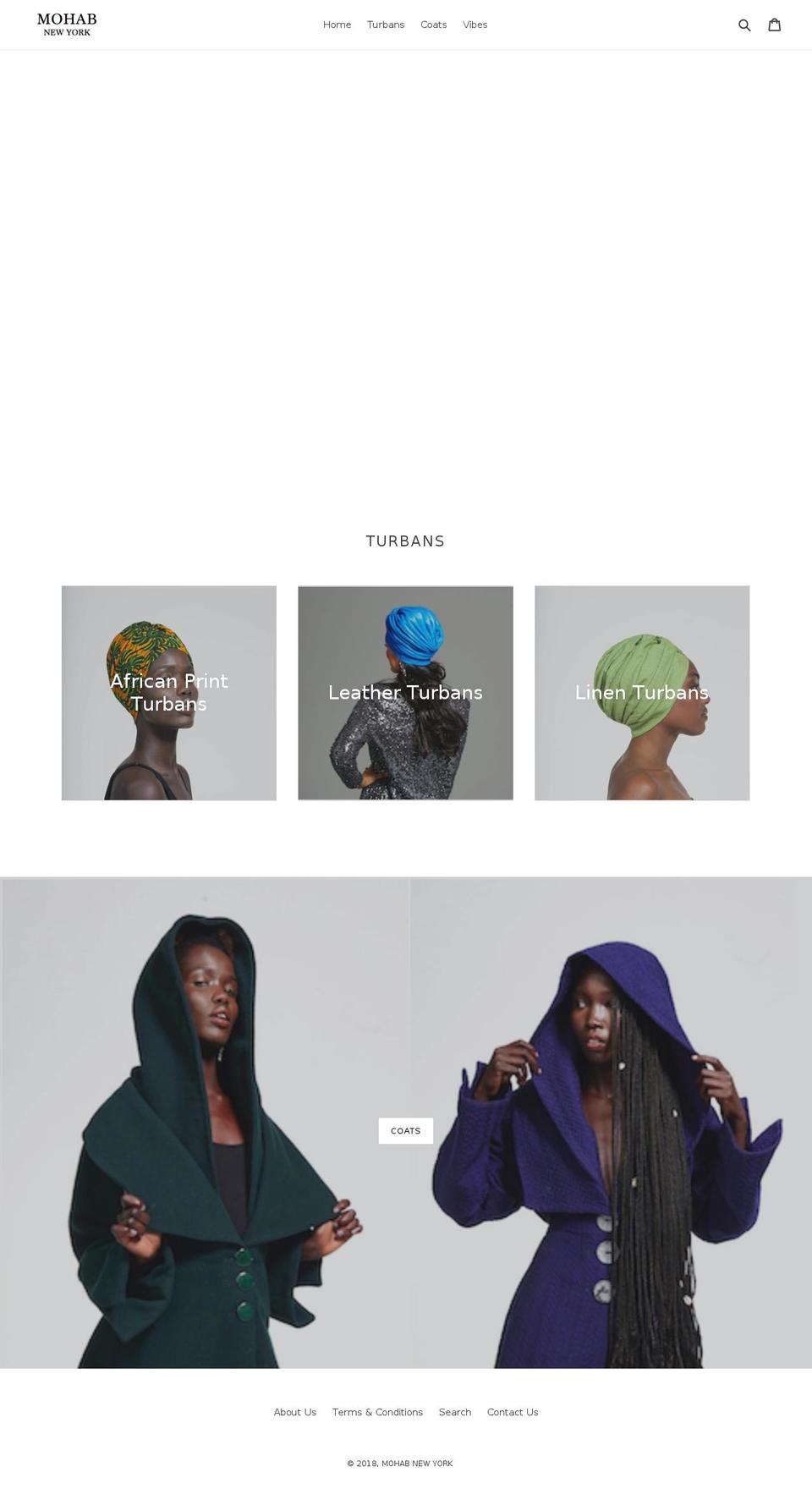 mohabnewyork.com — Shopify storefront screenshot