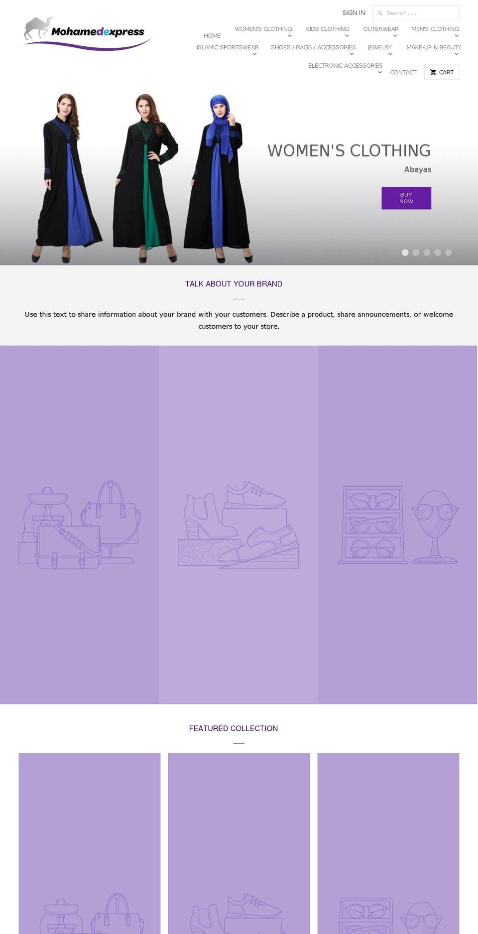 mohamedexpress.com — Shopify storefront screenshot