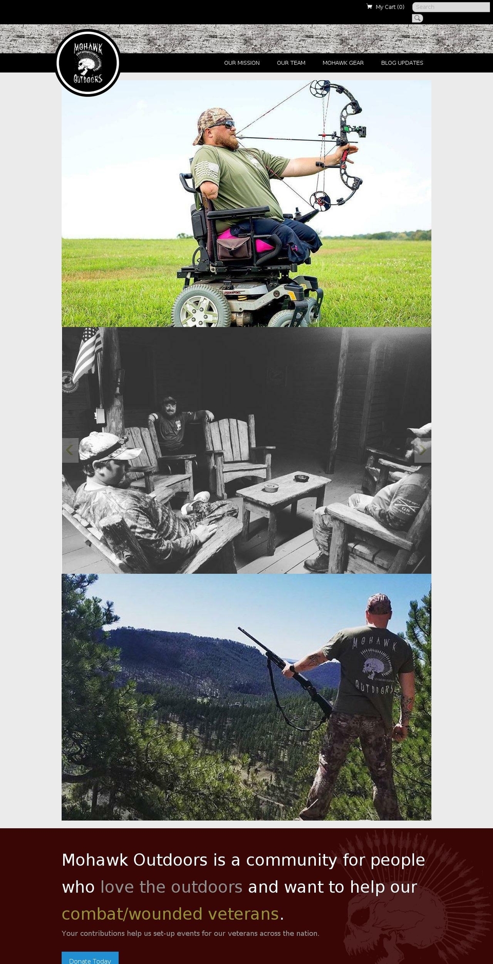 mohawkoutdoors.com — Shopify storefront screenshot