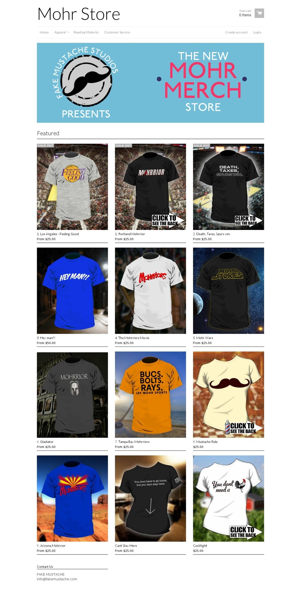 mohrriors.myshopify.com shopify website screenshot