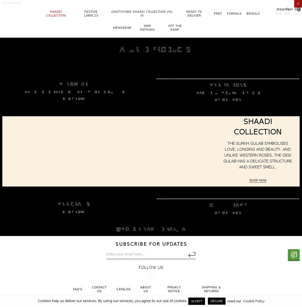 mohsinnaveedranjha.com — Shopify storefront screenshot