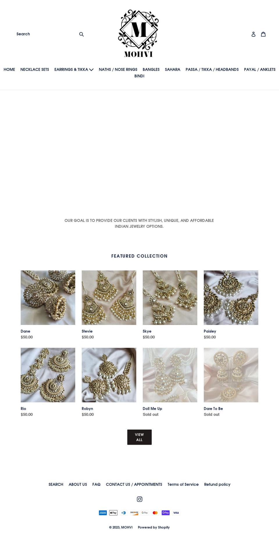 mohvi.ca shopify website screenshot