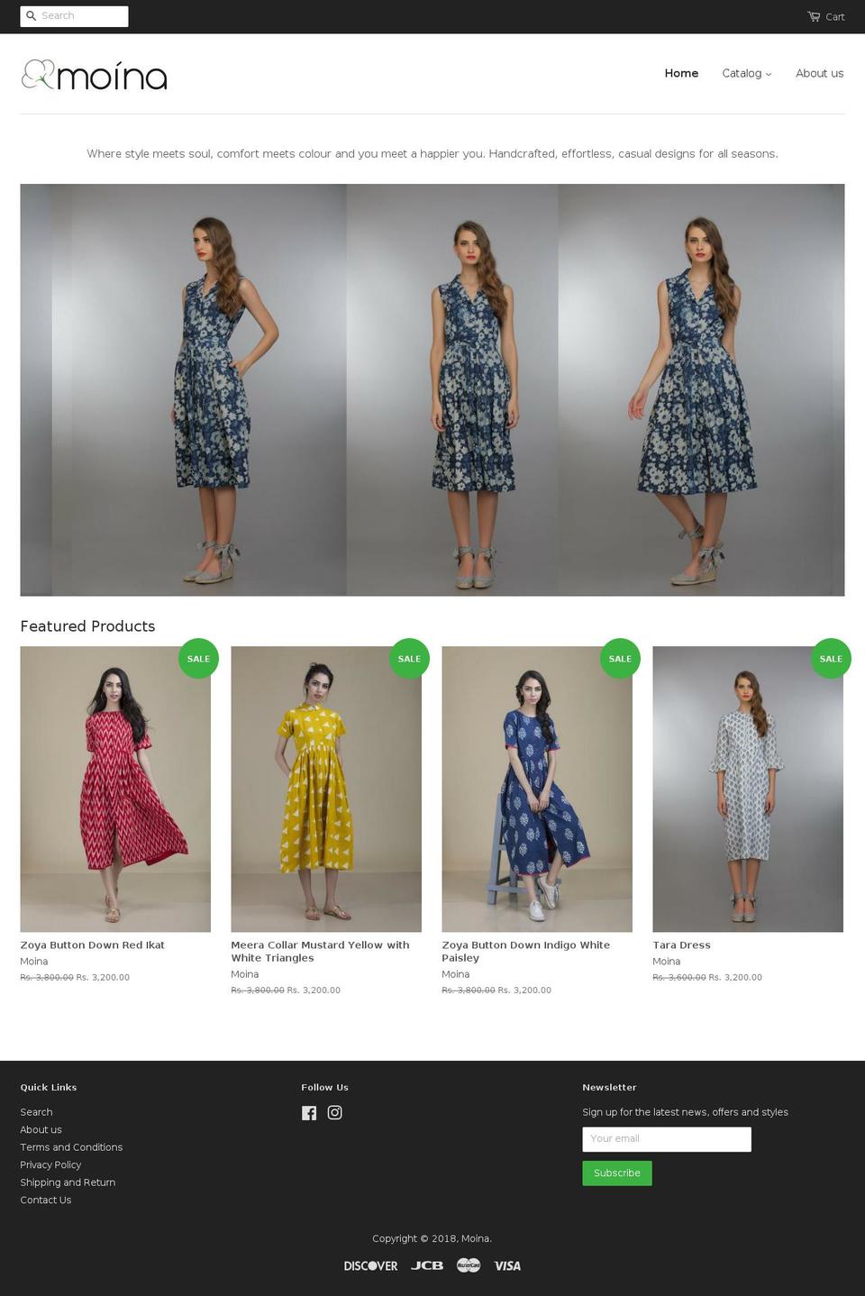 moinadesign.com shopify website screenshot