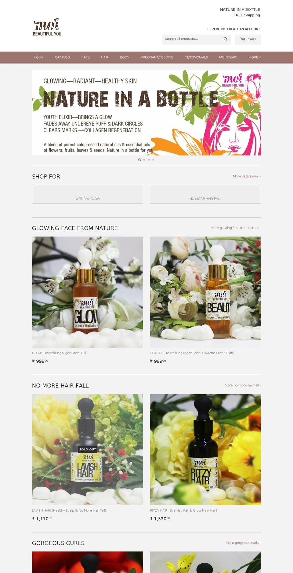 moinatural.com shopify website screenshot