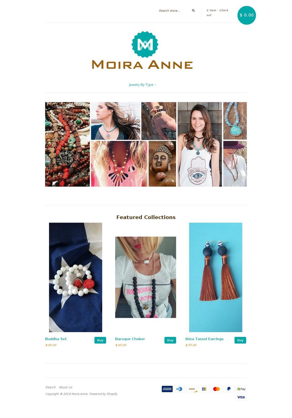 Copy of Moira Ann Store Brand Shopify theme site example moiraanne.com