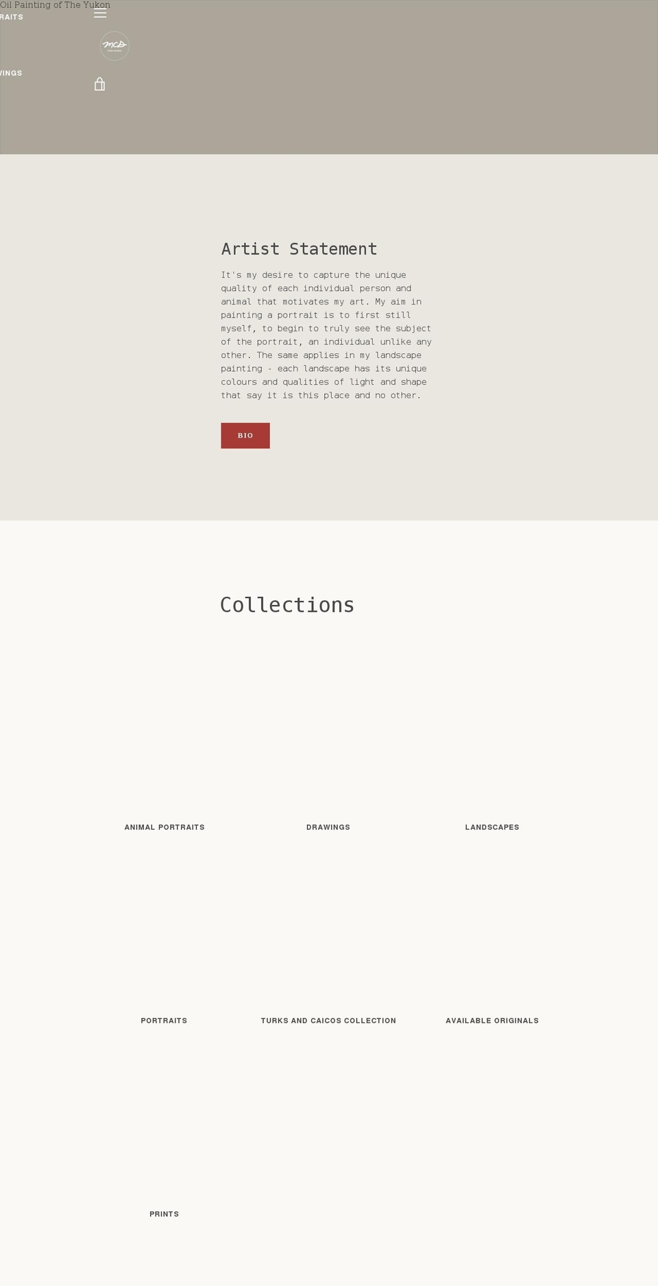 moiradedrick.com shopify website screenshot