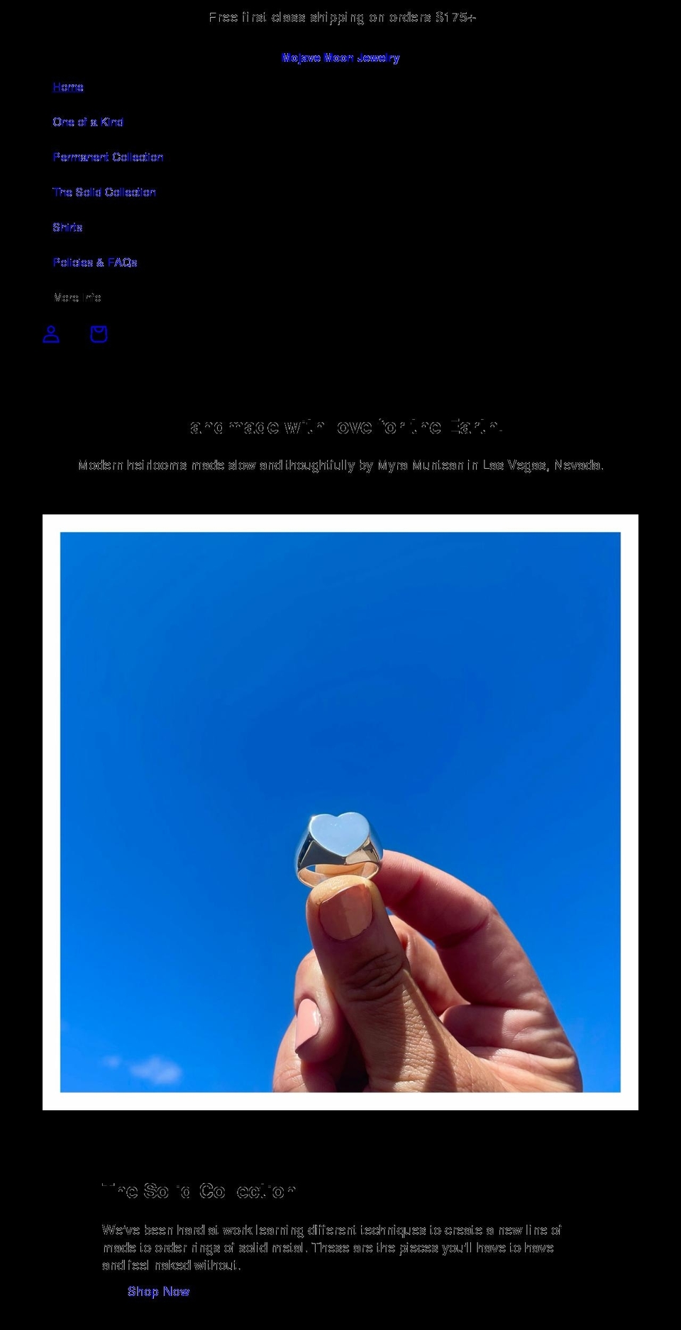 mojavemoonjewelry.com shopify website screenshot