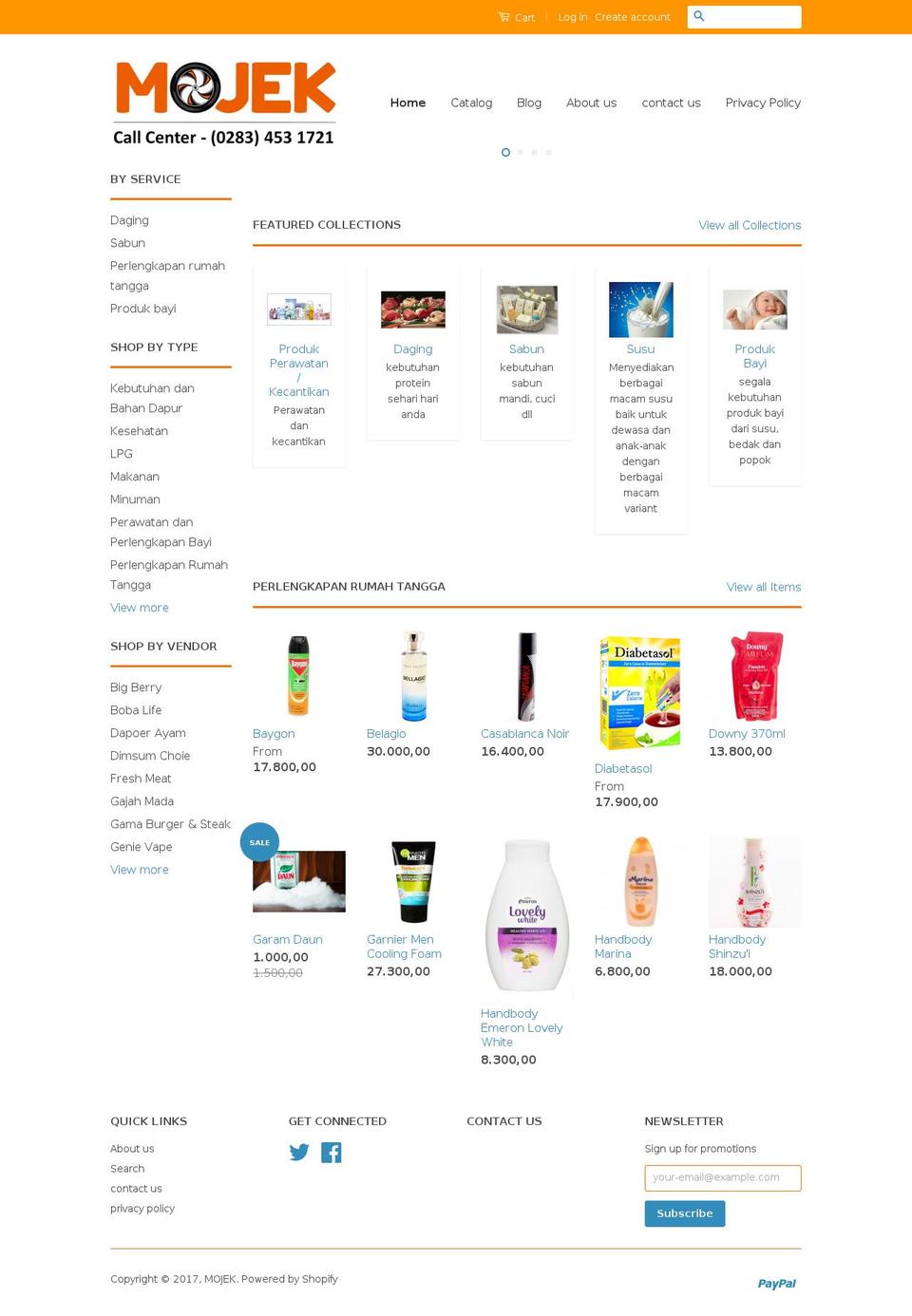 mojektegal.com shopify website screenshot