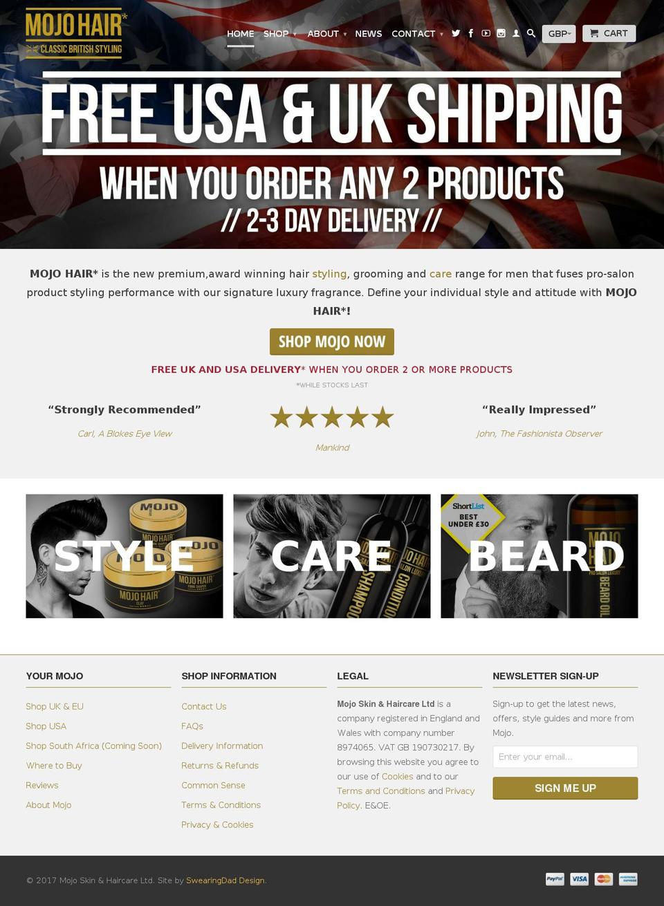 mojo-style.com shopify website screenshot