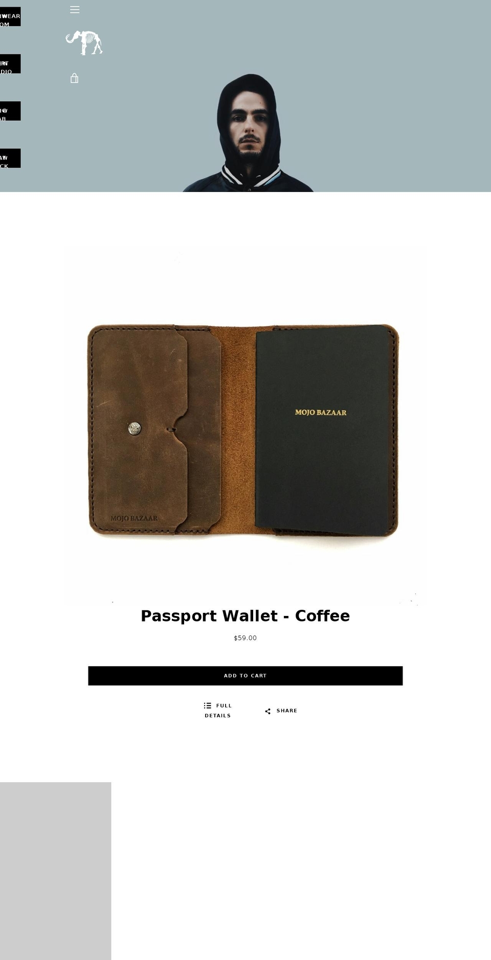 mojobazaar.com shopify website screenshot