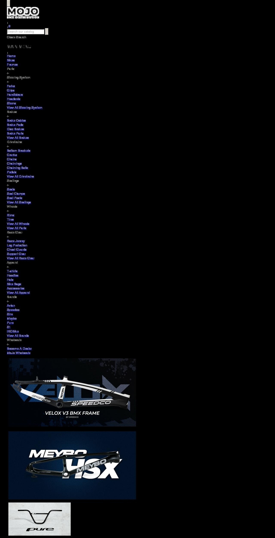 mojobmx.com shopify website screenshot
