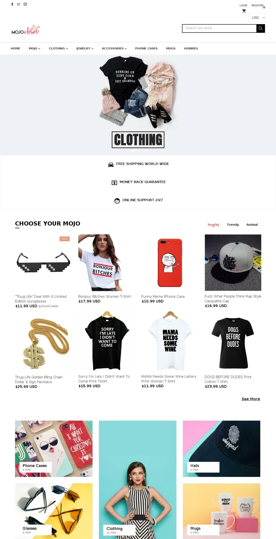 01-stuff-homepage-01 Shopify theme site example mojocloset.com