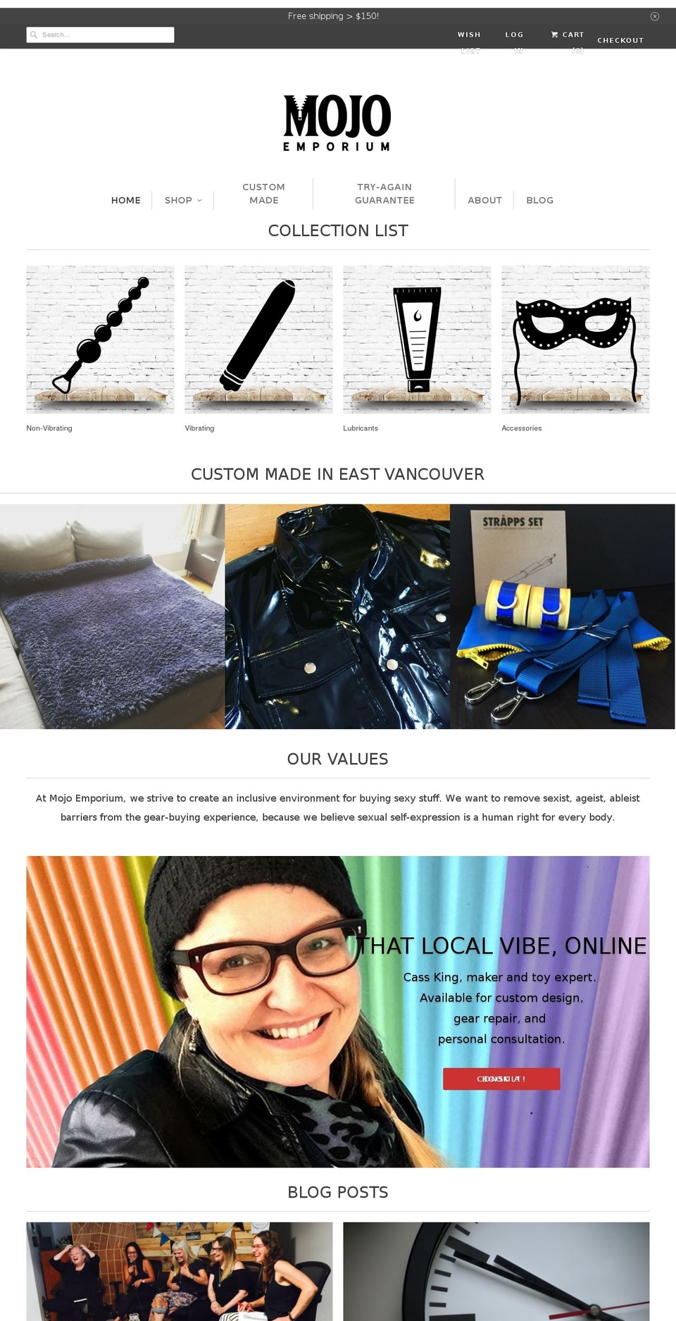 mojoemporium.com — Shopify storefront screenshot