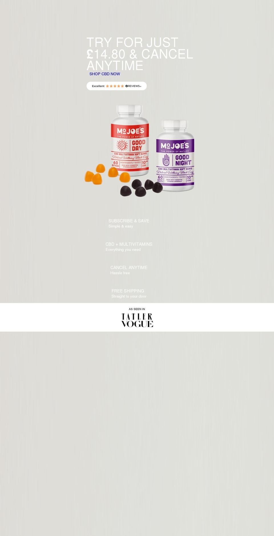 mojoes.co.uk shopify website screenshot