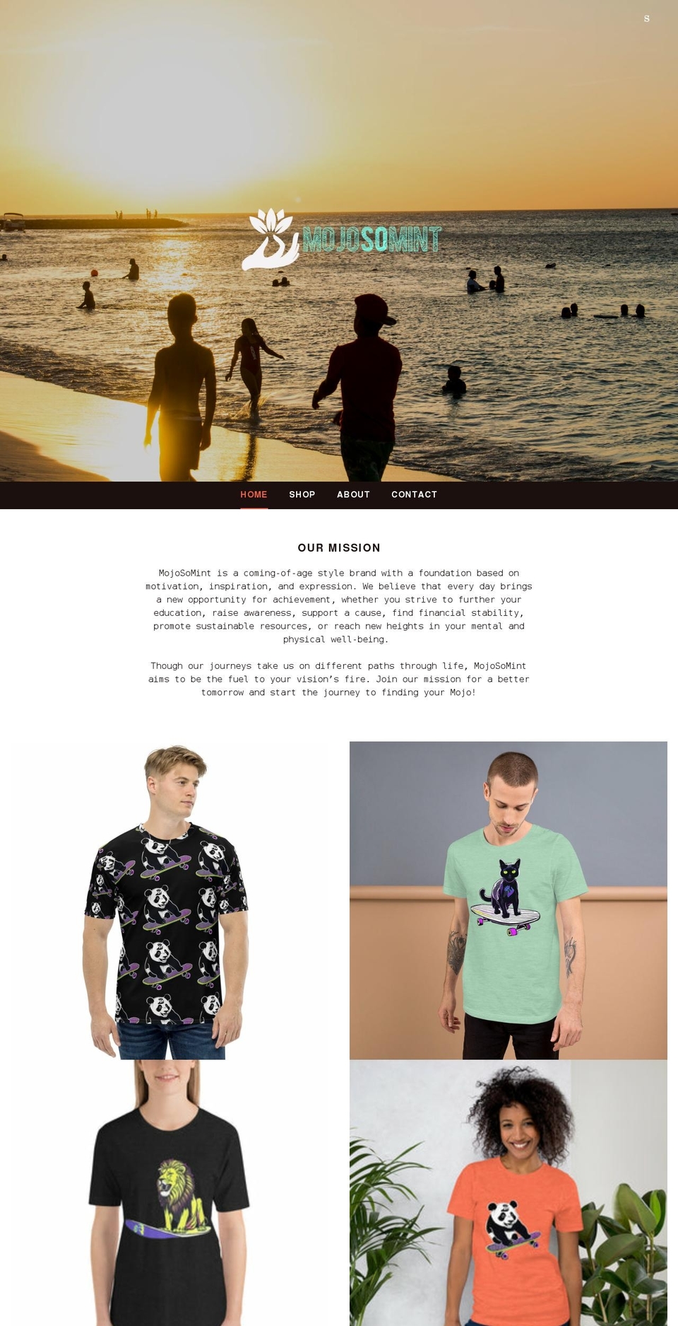 mojosomint.com — Shopify storefront screenshot