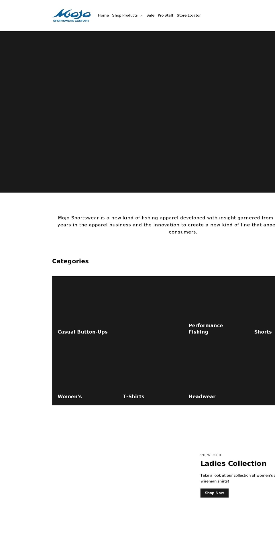 mojosw.com — Shopify storefront screenshot