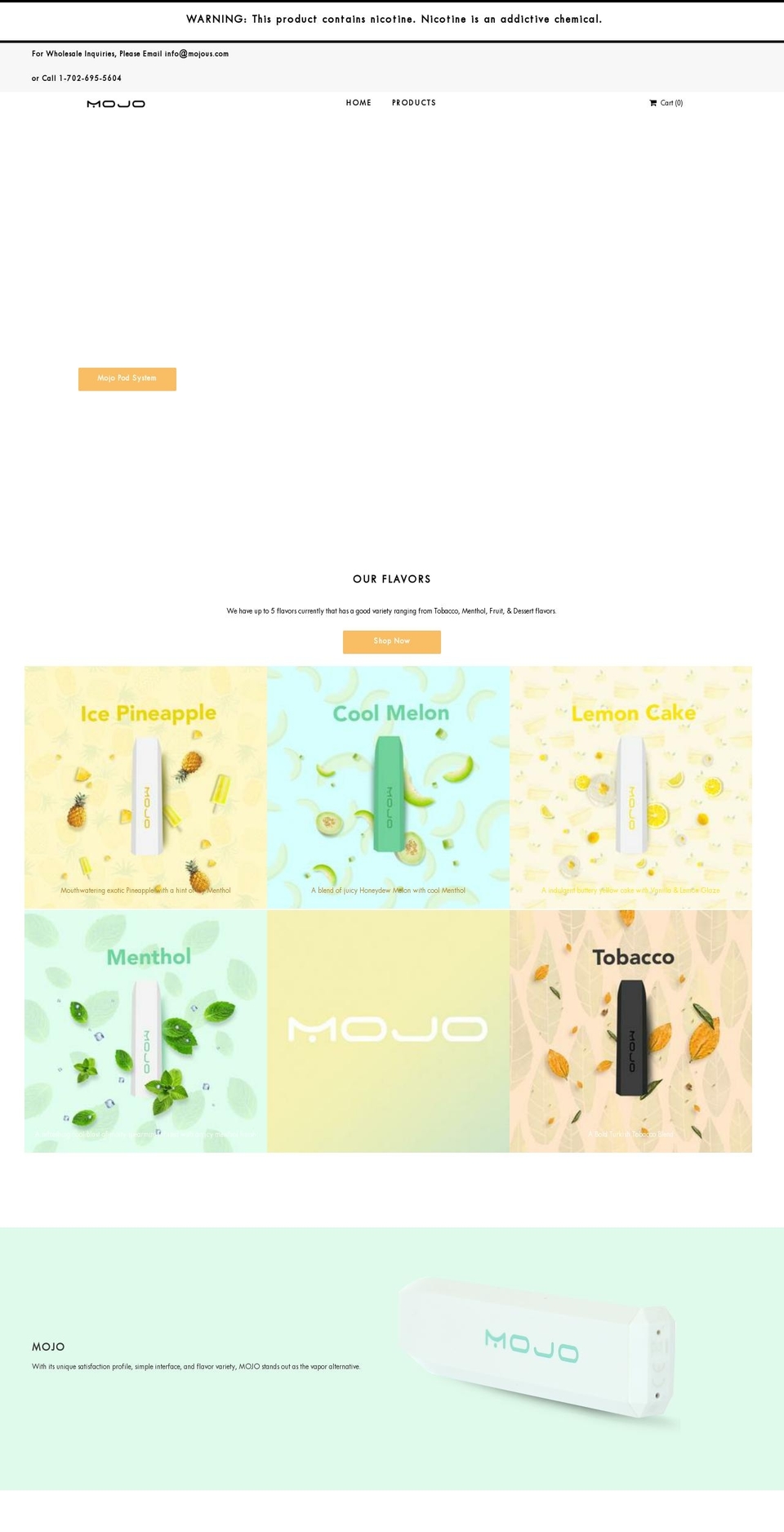 mojous.com — Shopify storefront screenshot