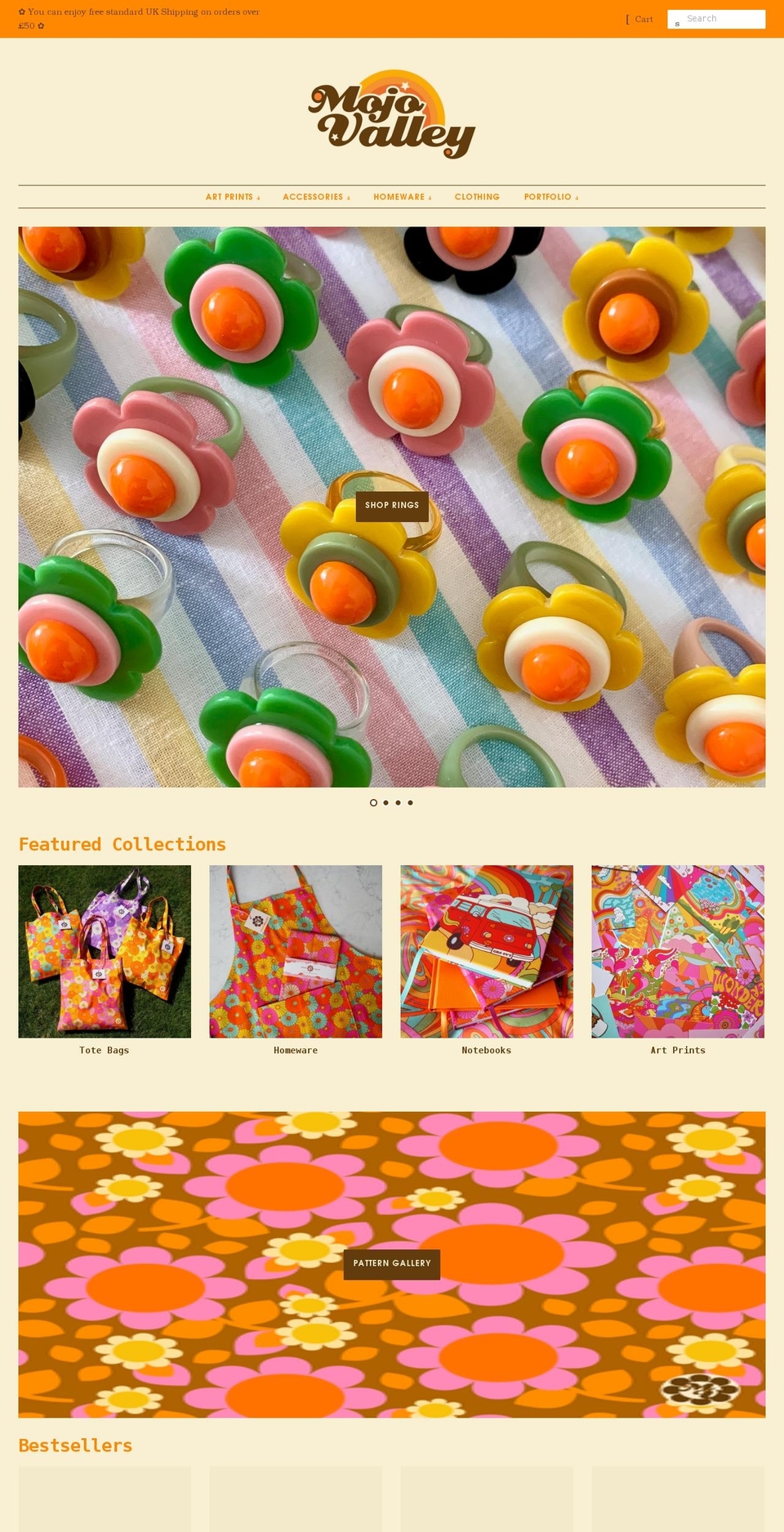 mojovalley.co.uk shopify website screenshot