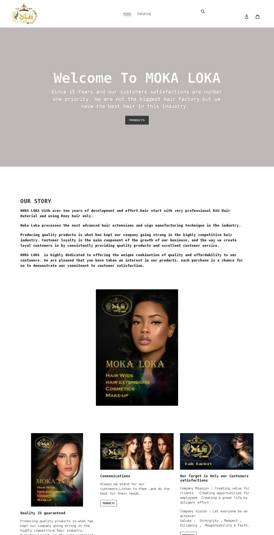 moka-loka.com shopify website screenshot