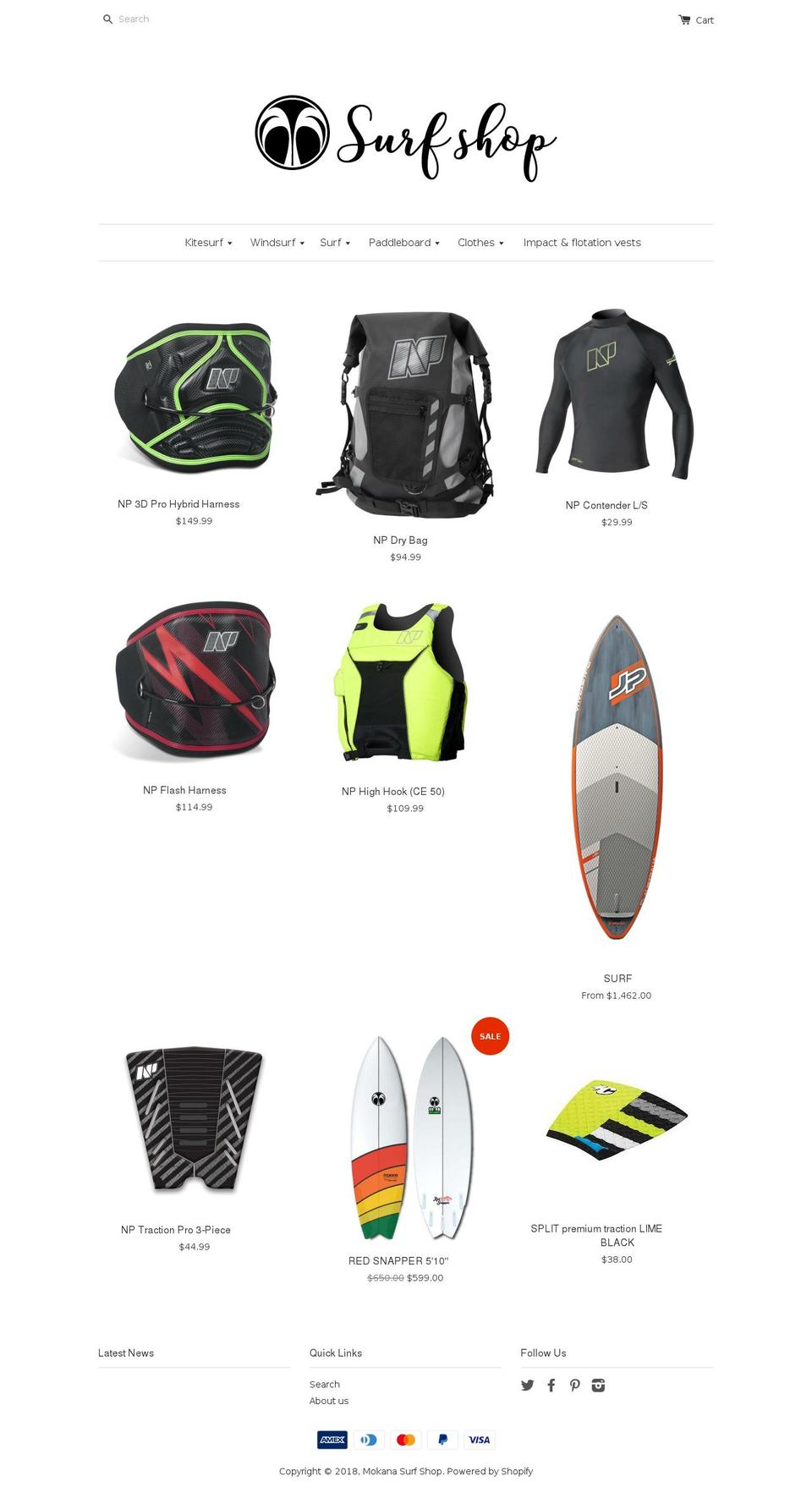 mokanashop.com — Shopify storefront screenshot